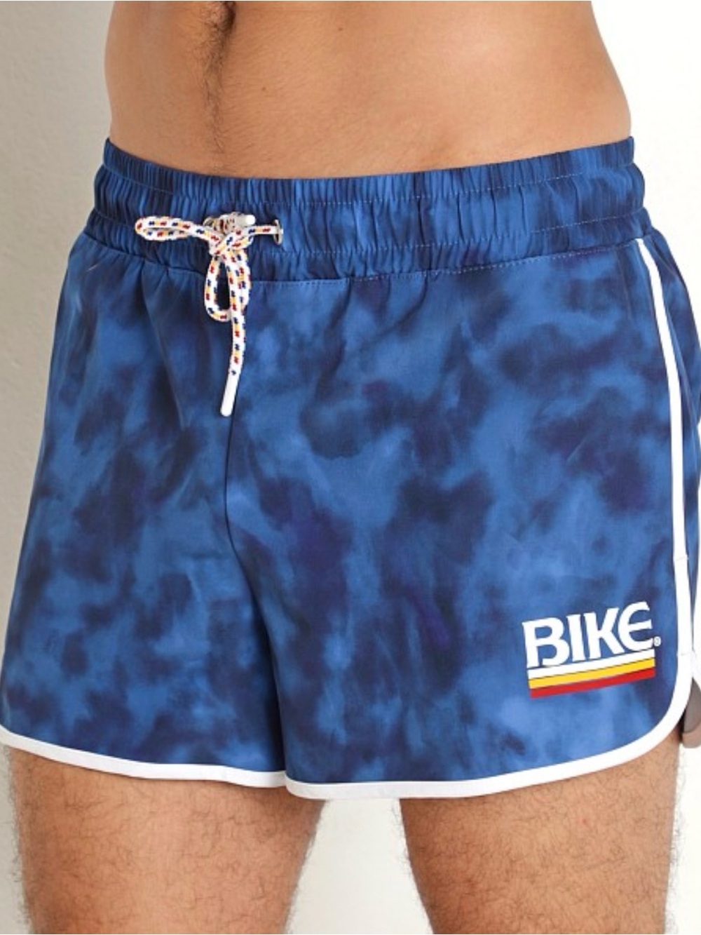 BIKE Athletic 4-Way Stretch Track Short Hydrate Print Running|Biking|Performance
